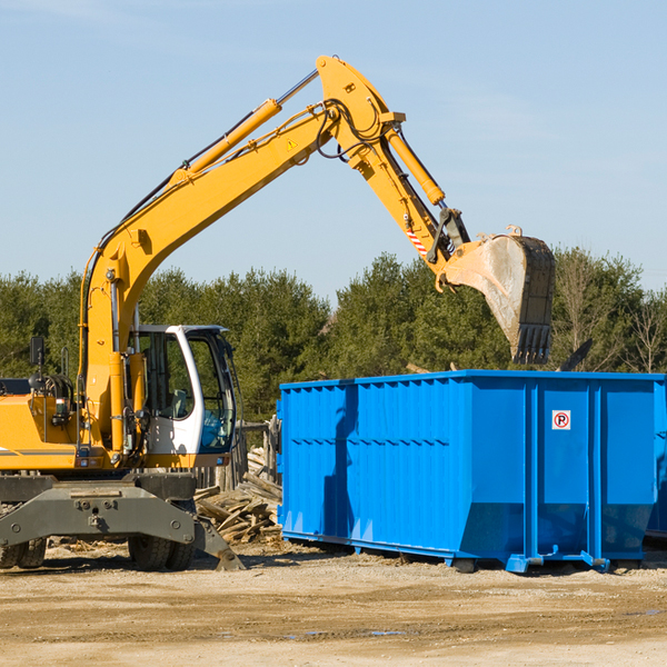 what happens if the residential dumpster is damaged or stolen during rental in Long Bottom